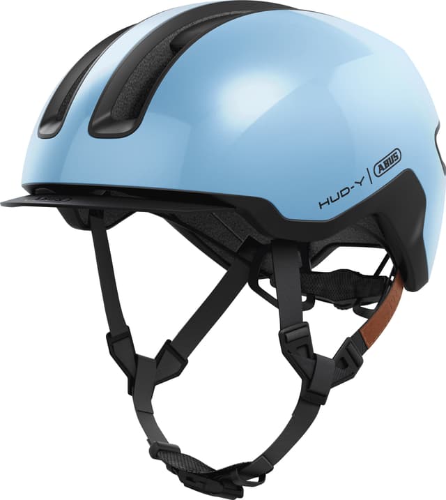 abus HUD-Y Casco da bicicletta blu-chiaro