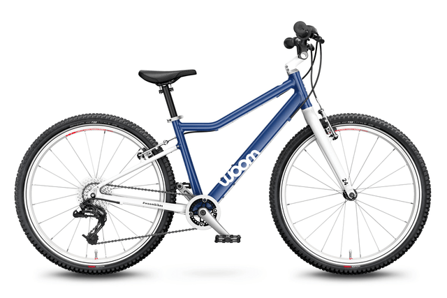 woom woom 5 24 Bicicletta per bambini blu-scuro