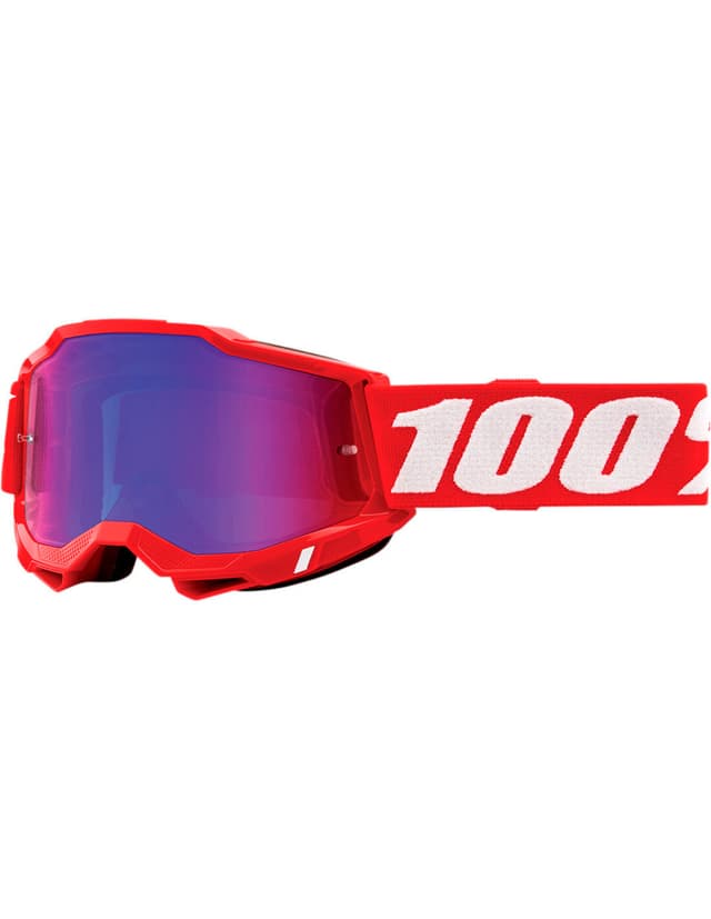 100 ACCURI 2 Goggle Lunettes VTT rouge