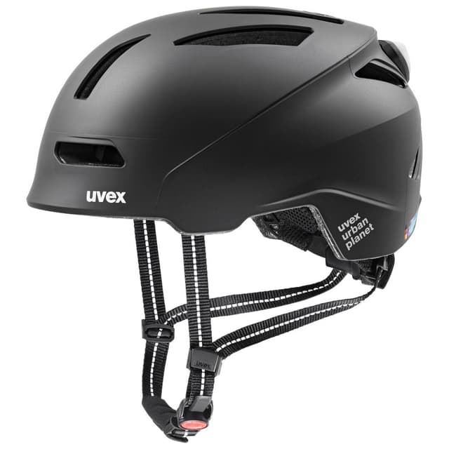 uvex urban planet LED Casco da bicicletta nero