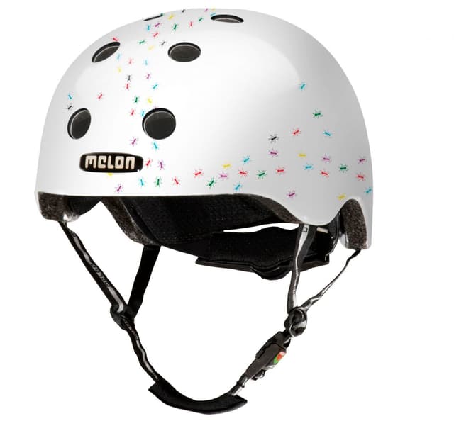 melon Pop Ants Casque de vélo blanc