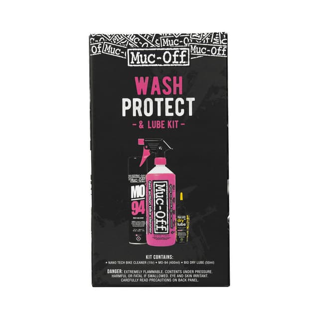 mucoff Wash, Protect and Dry Lube Kit Detergente