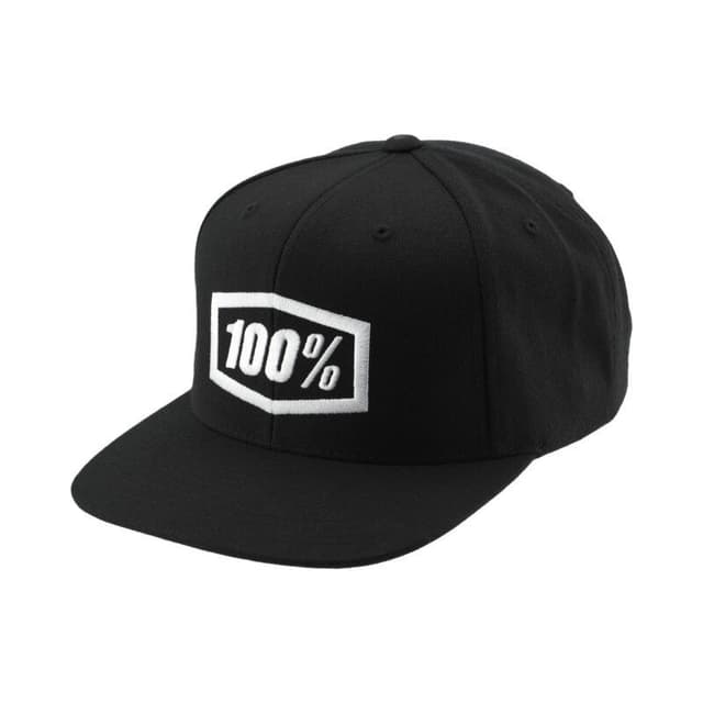 100 Snapback Cap schwarz