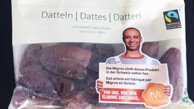 Migros wirbt mit «Heimatklebern» für Datteln aus Tunesien