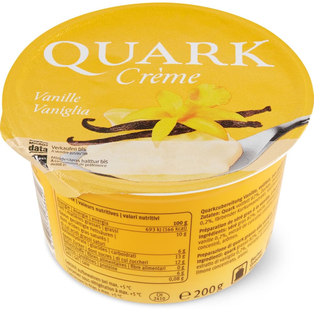 Quark Creme · Vanille • Migros