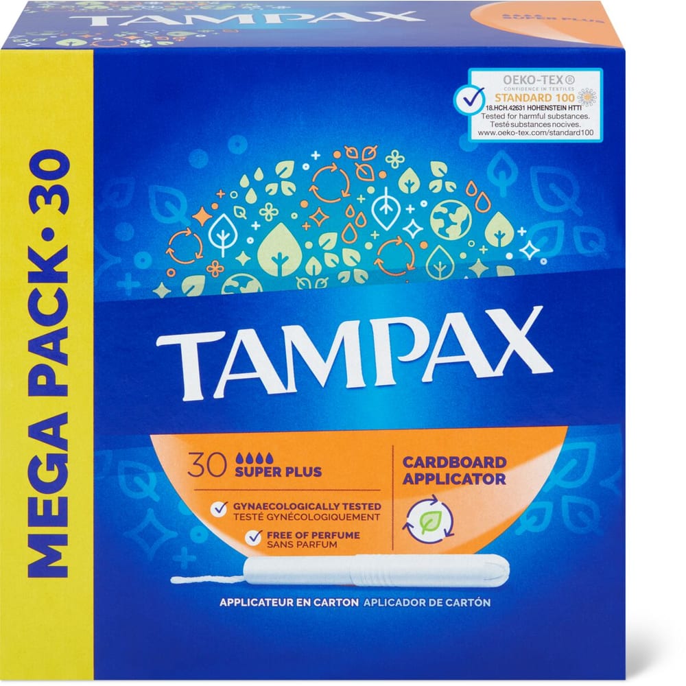 Tampax Super Plus · Tampons · Super Plus confort applicateur • Migros