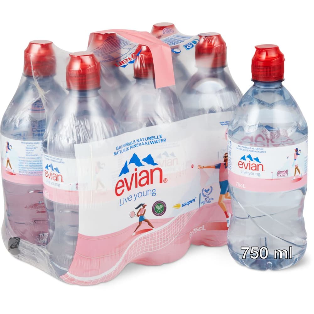 Evian Bouchon Sport 33cl (Pack De 24) - Eau Minérale Naturelle