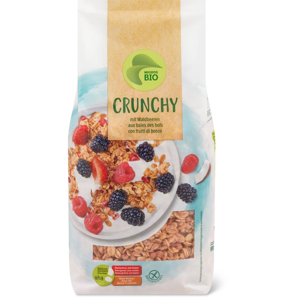 Migros Bio Aha Crunchy Muesli With Berries Gluten Free Migros