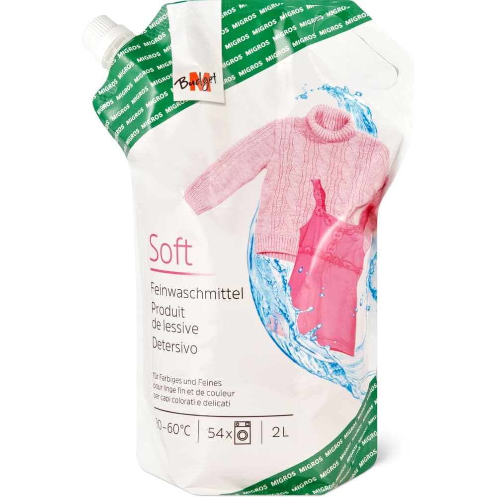 M-Budget Soft · Detersivo liquido · 54 lavaggi