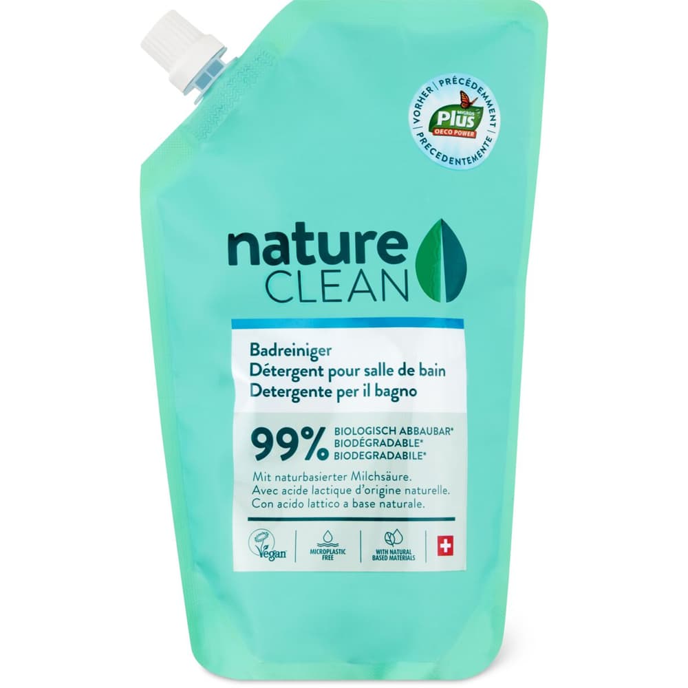 Nature Clean · Badreiniger Nachfüller · Mit Milchsäure • Migros