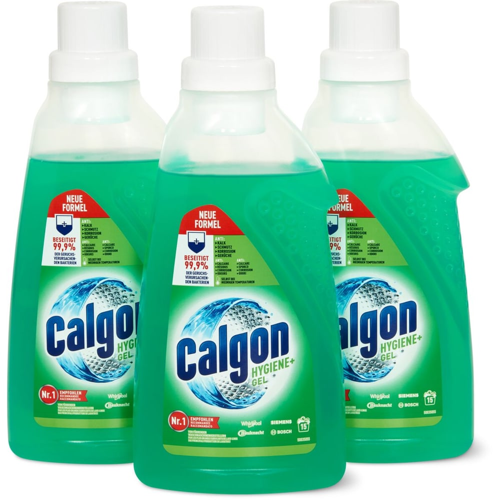 Calgon Hygiene+ · Gel anti-calcaire · 3 x 15 lessives • Migros