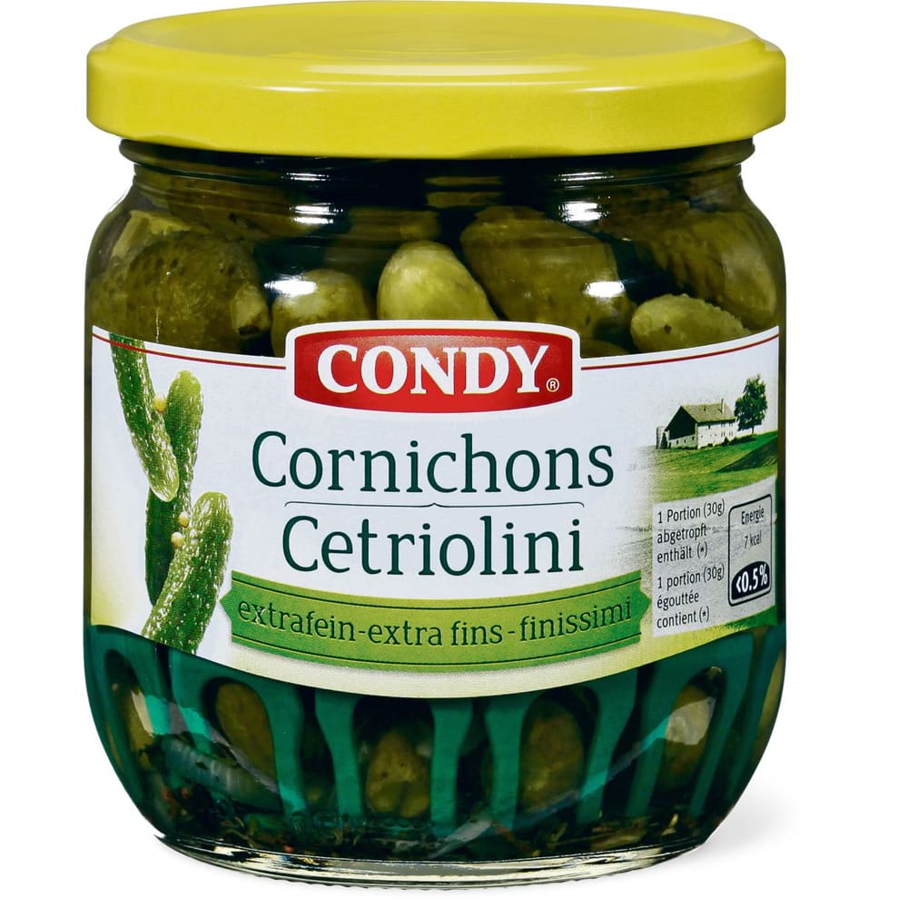 Kaufen Condy · Cornichons · Extrafein • Migros