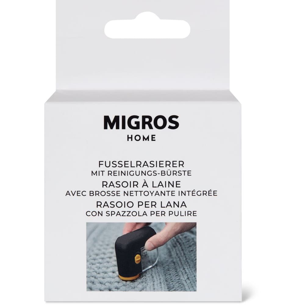 MIGROS HOME · Rasoir à laine avec pinceau de nettoyage • Migros — free download