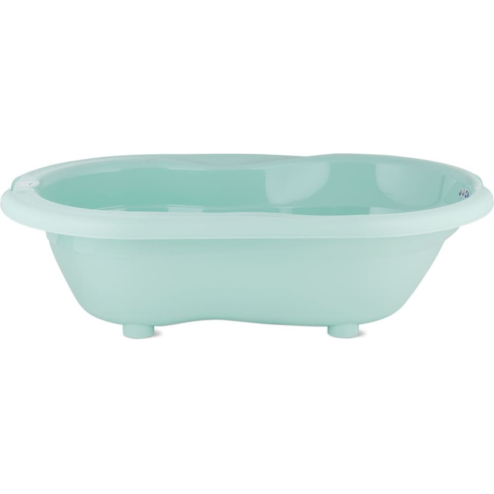 Vaschetta Bagno Bebè Keeeper Funny Farm - Ergonomica 0-12 Mesi, 84x49x29 Cm, Verde Nordico, Peso 25 Kg
