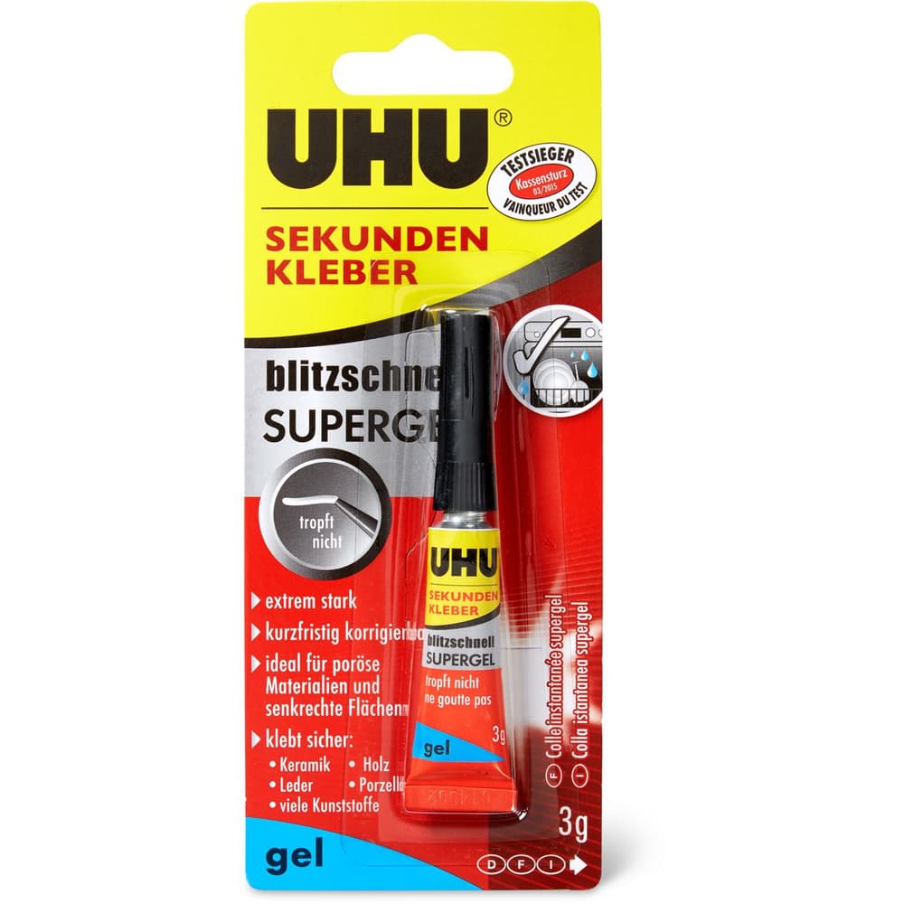 Achat UHU Supergel · Colle en tube ultra rapide • Migros
