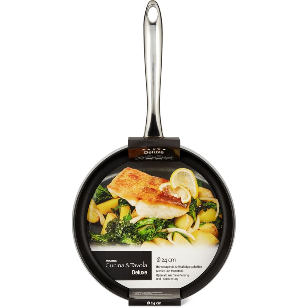 Cucina & Tavola Padella (Alluminio, 24 cm, Padella per friggere