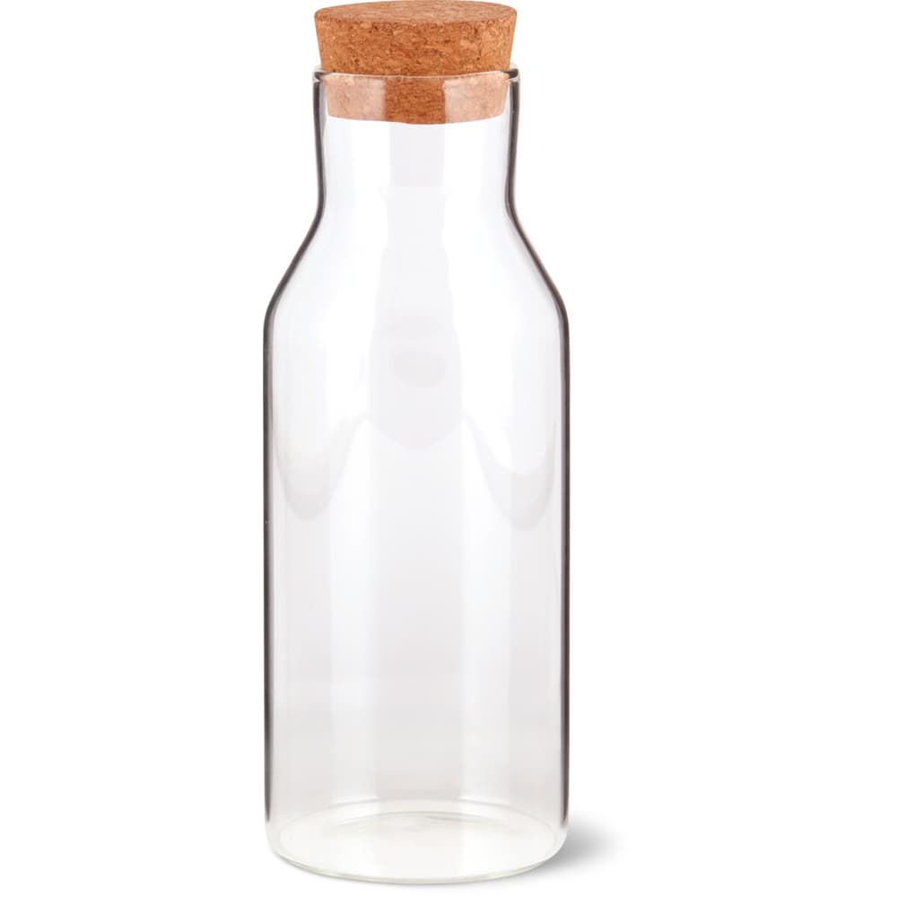 Basic carafe glass with cork lid, 1l • Migros