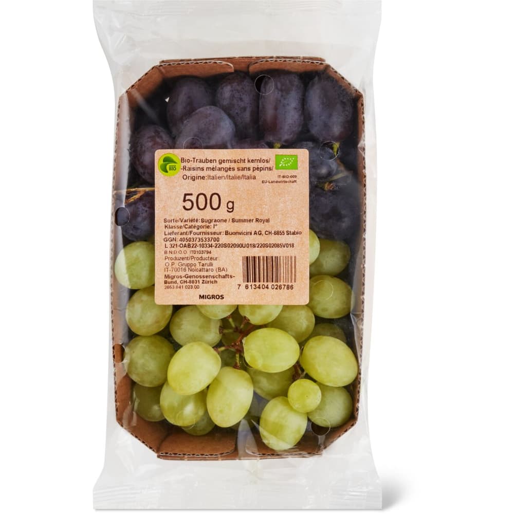 Migros Bio · Raisins · mélangés sans pépins • Migros