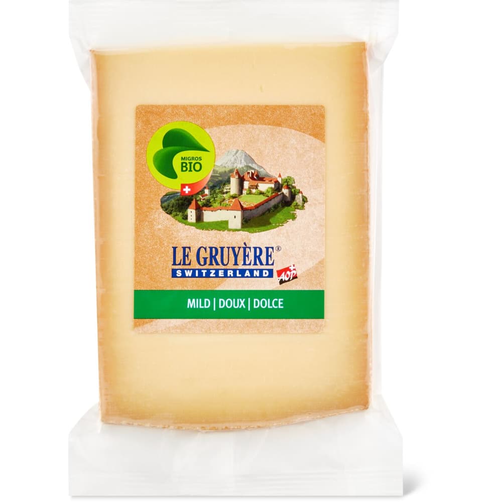 Kaufen Le Gruyère Bio Aop · Schweizer Hartkäse Vollfett Aus Rohmilch · Mild • Migros 