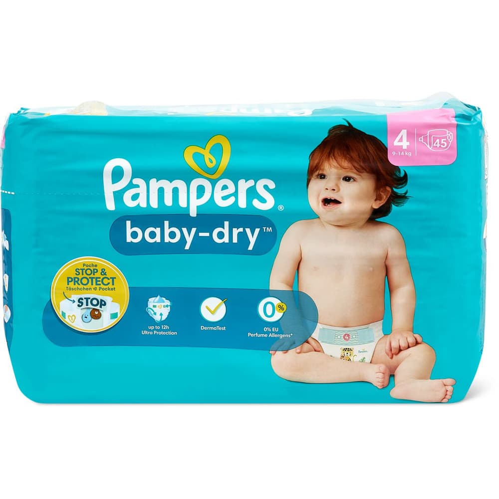 COUCHES PAMPERS TAILLE 4 - 9-14KG 23 PIECES