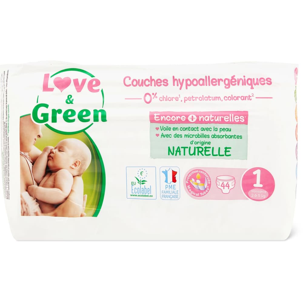 Love & Green Couches T1 Naissance, 2-5 kg ​​