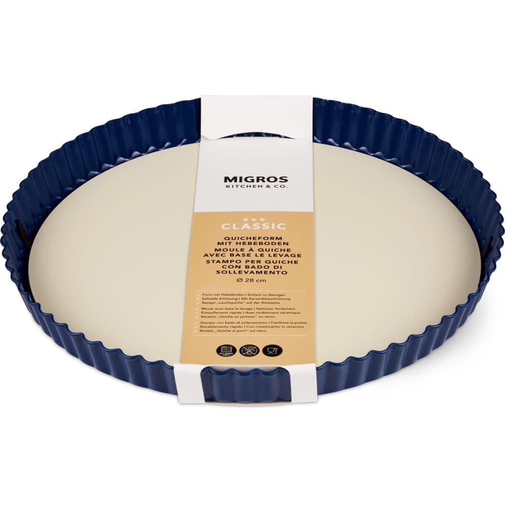 Moule à Quiche En Céramique KÜCHENPROFI Vert - 27 Cm | Résistant Lave-vaisselle & Four