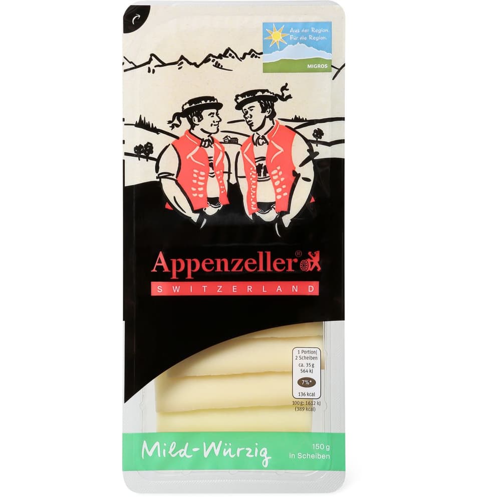 Appenzeller Käse in Scheiben • Migros