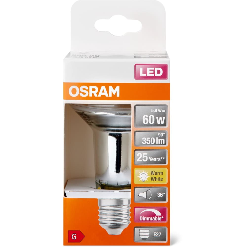 lol bekræfte Kælder Buy OSRAM LED SST R63 60W 36° E27 DIM • Migros