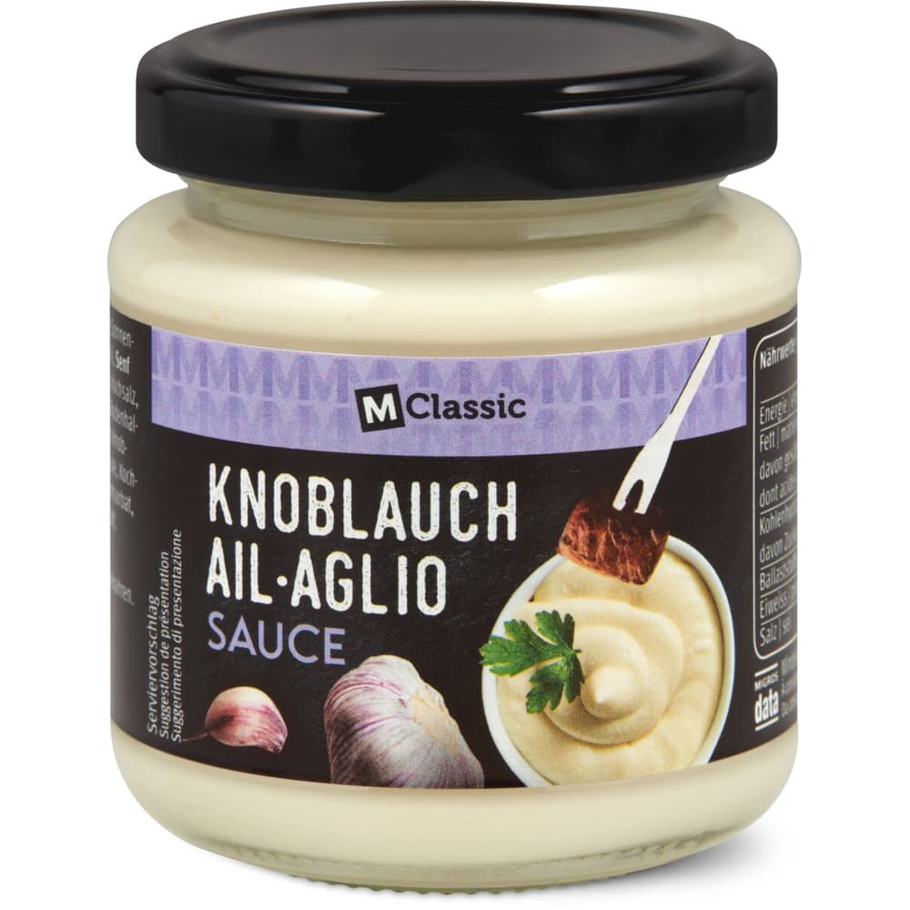 M-Classic · Sauce · Knoblauch • Migros