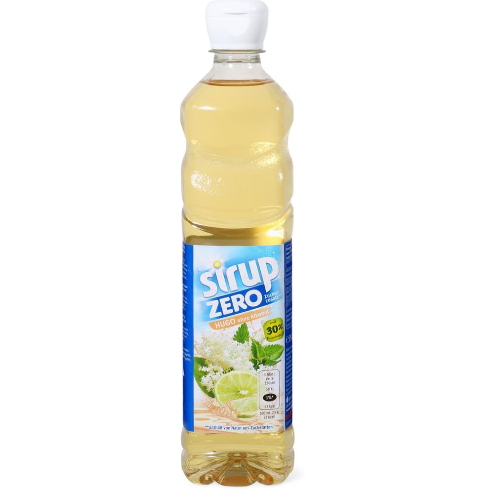 Acquista Sirup Zero · Sciroppo di lime a basso contenuto calorico con succo  di frutta, menta e fiori di sambuco · Hugo analcolico, con 30% di succo di  frutta • Migros