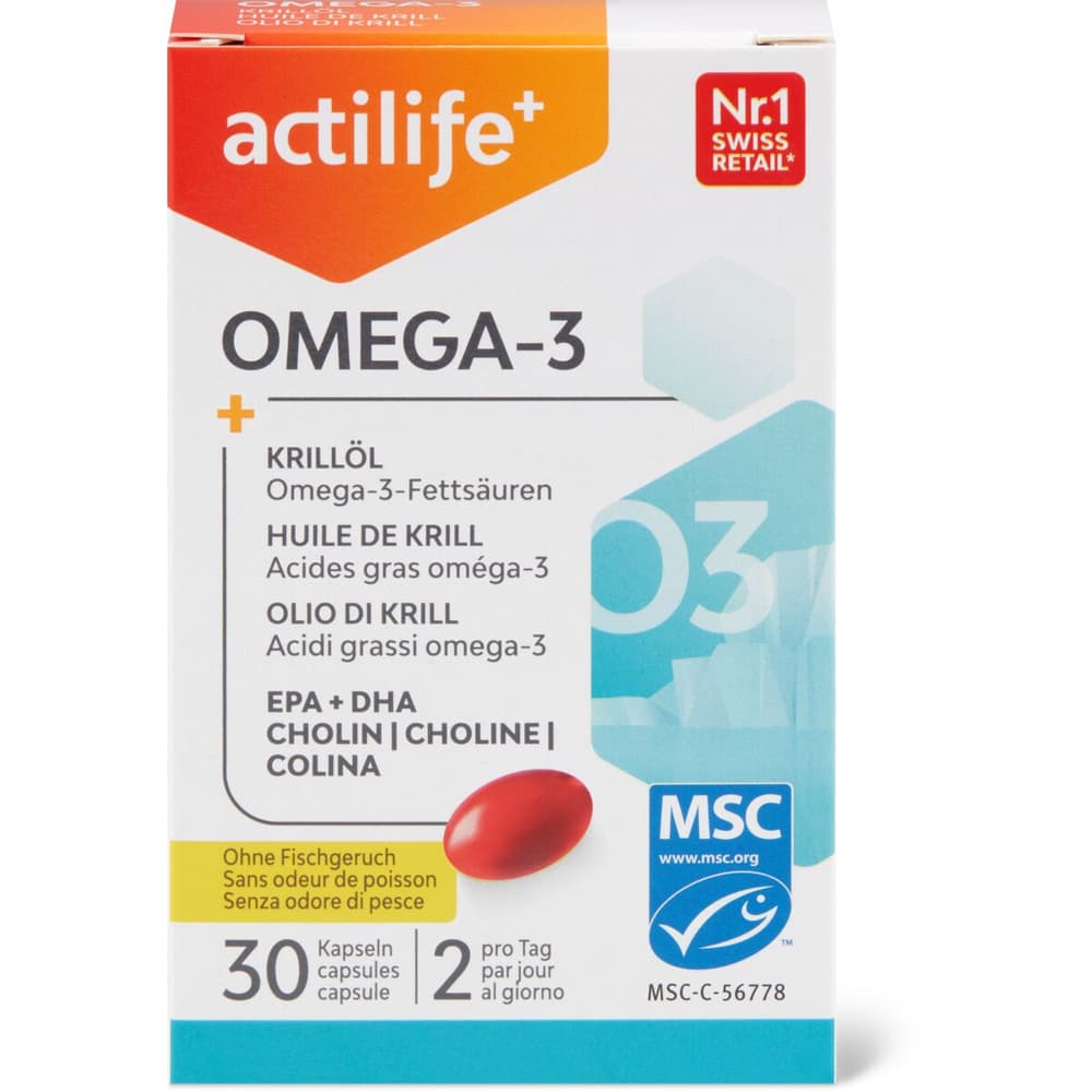 Actilife Omega3 huile de krill • Migros