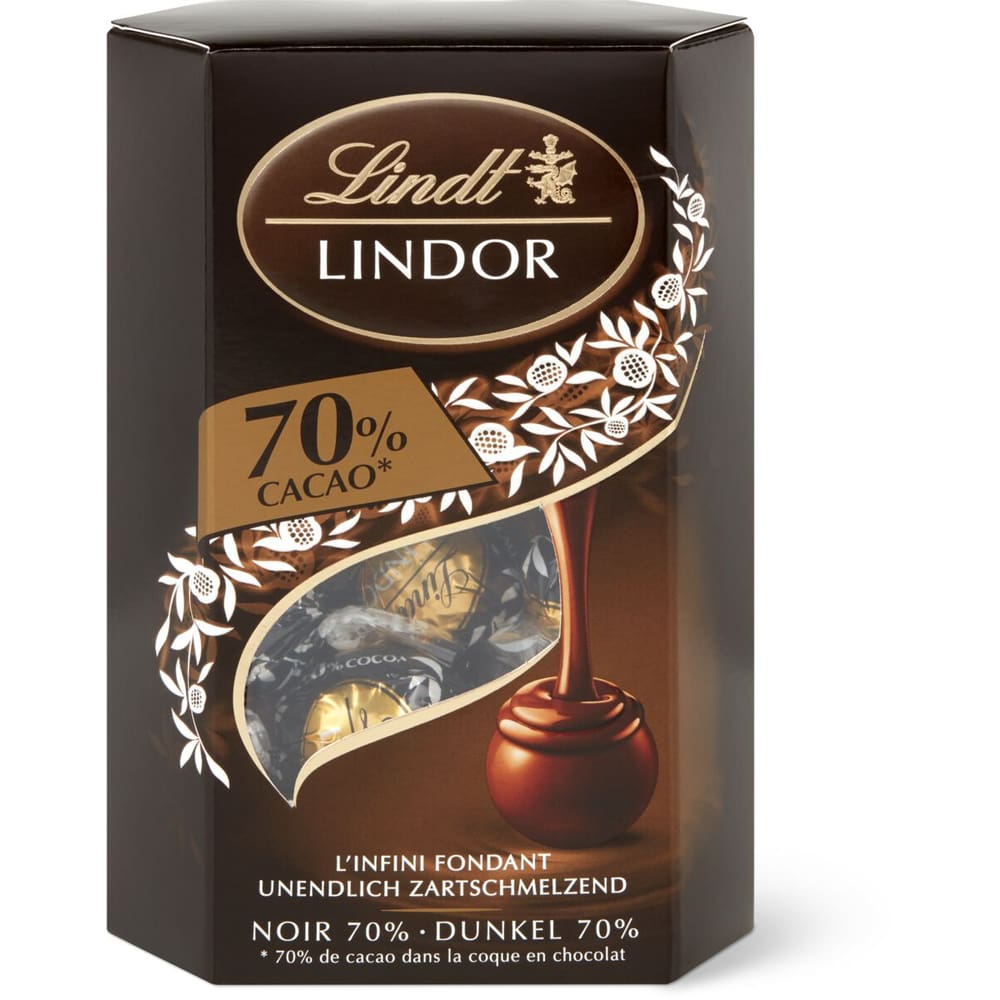 Lindt Lindor · Kugel · Dunkel 70% Kakao • Migros