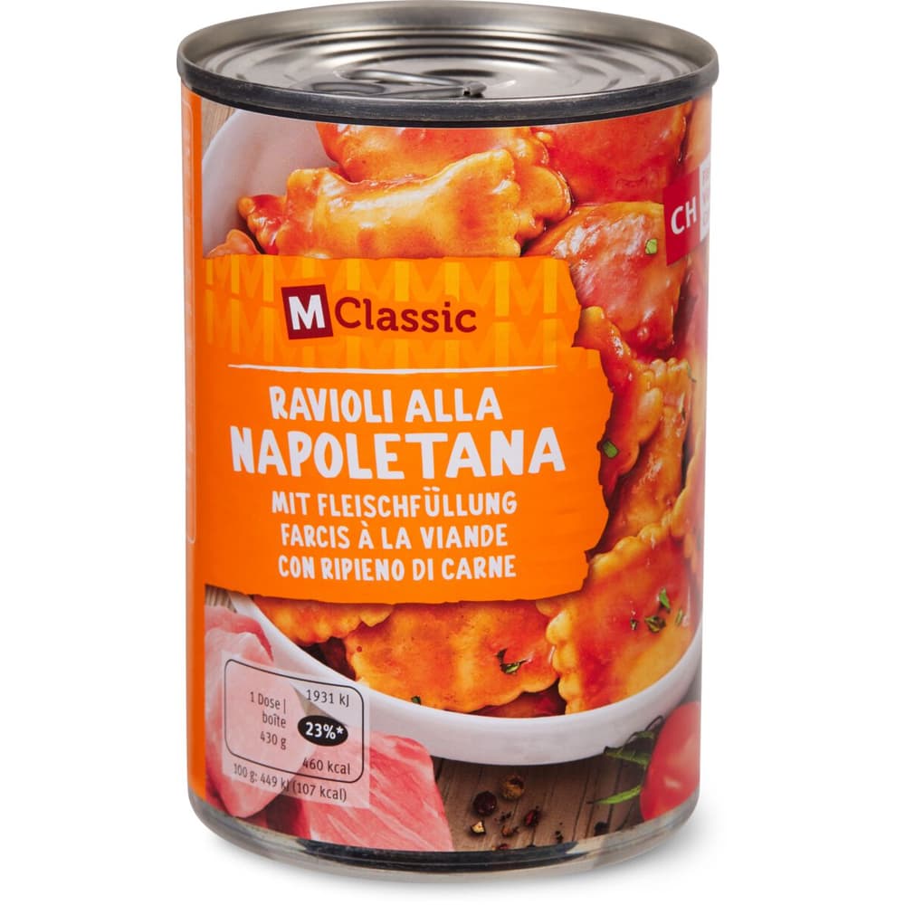 M-Classic · Ravioli alla napoletana · Fleischfüllung • Migros