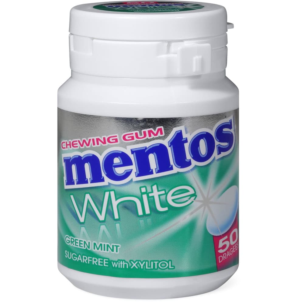 Achat Mentos Gum White · Chewing Gum avec édulcorants · Menthe verte •  Migros
