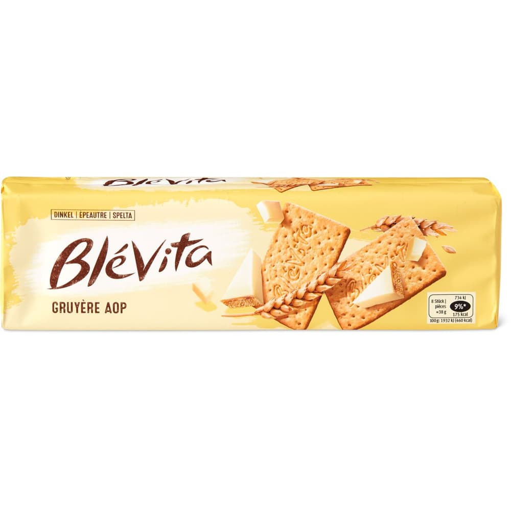 Blévita · Spelt biscuits · Gruyère AOC