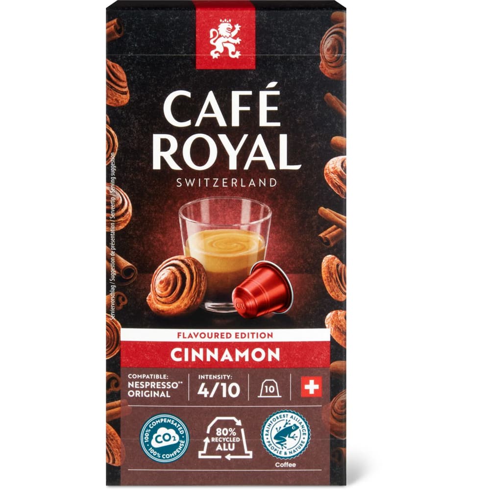 4 x Cafe Royal Tiramisu Nespresso Compatible Coffee Capsules Box 10 Drinks