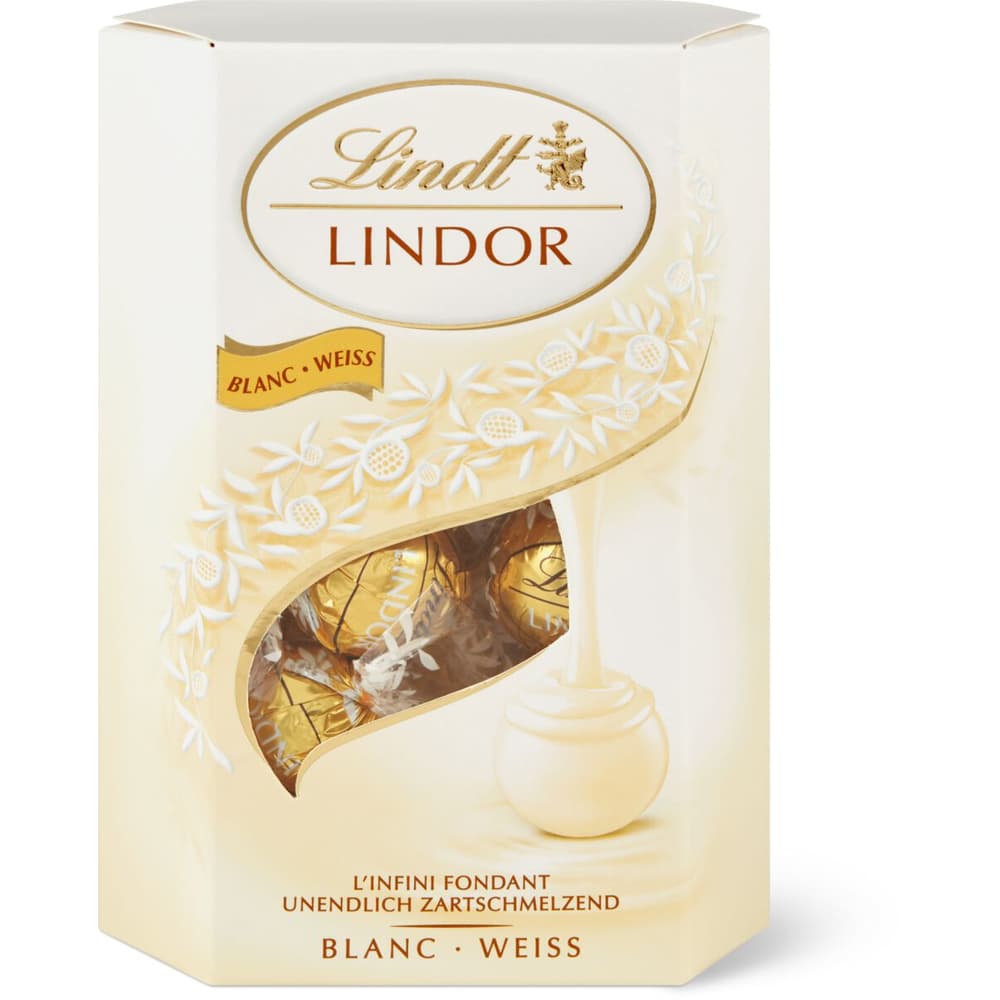 Achat Lindt Lindor · Boules de chocolat · blanc • Migros