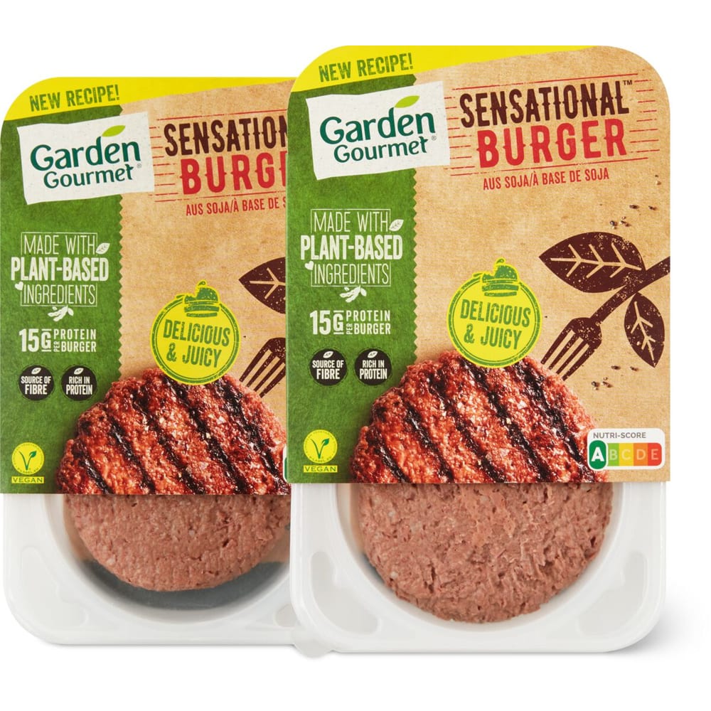 Garden Gourmet Sensational · Pfanzlicher Burger · aus Soja Vegan • Migros