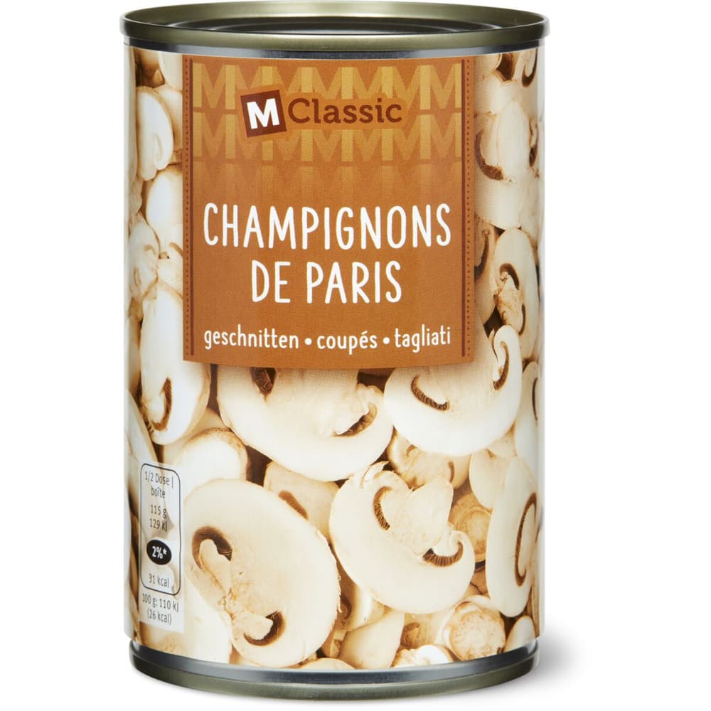 MClassic · Champignons de Paris · Coupés • Migros