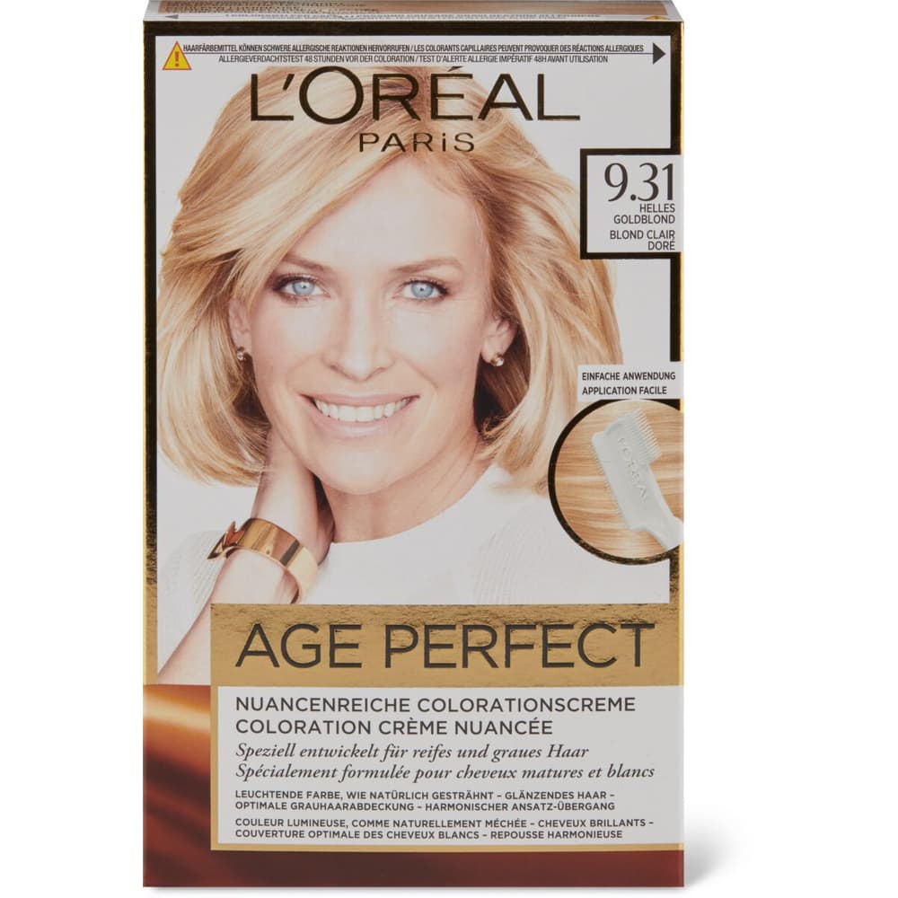 evenwicht Bijzettafeltje Intensief Kaufen L'Oréal Excellence Age Perfect 9.31 Helles Goldblond • Migros