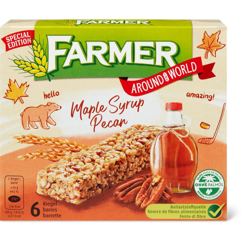 Achat Farmer Nuts · Barre chocolat, amande et noix de cajou • Migros