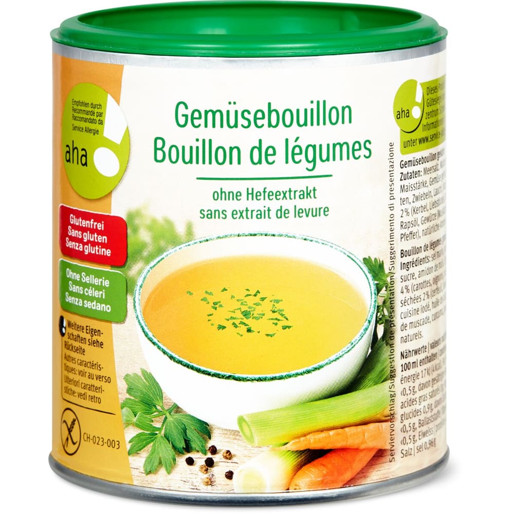 Bouillon cube de légumes bio sans sel et sans gluten