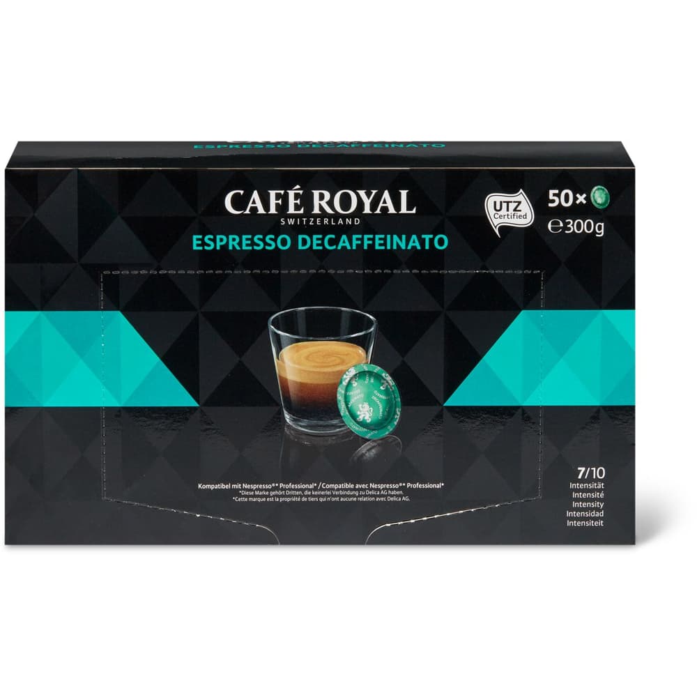 50 capsules compatibles Nespresso® Pro Decaffeinato - Café Royal