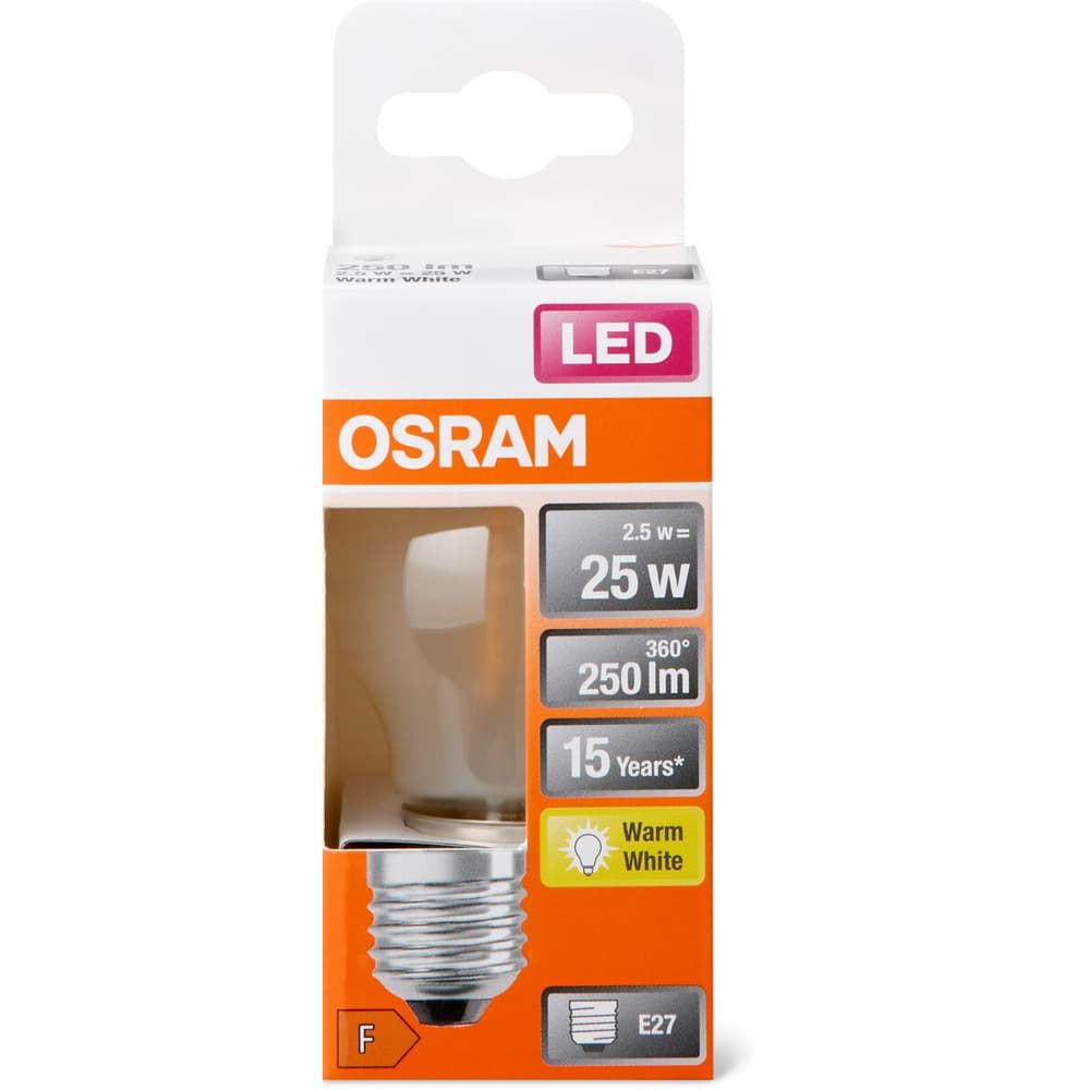 Buy Osram LED CLASSIC P 2700K E27 • Migros
