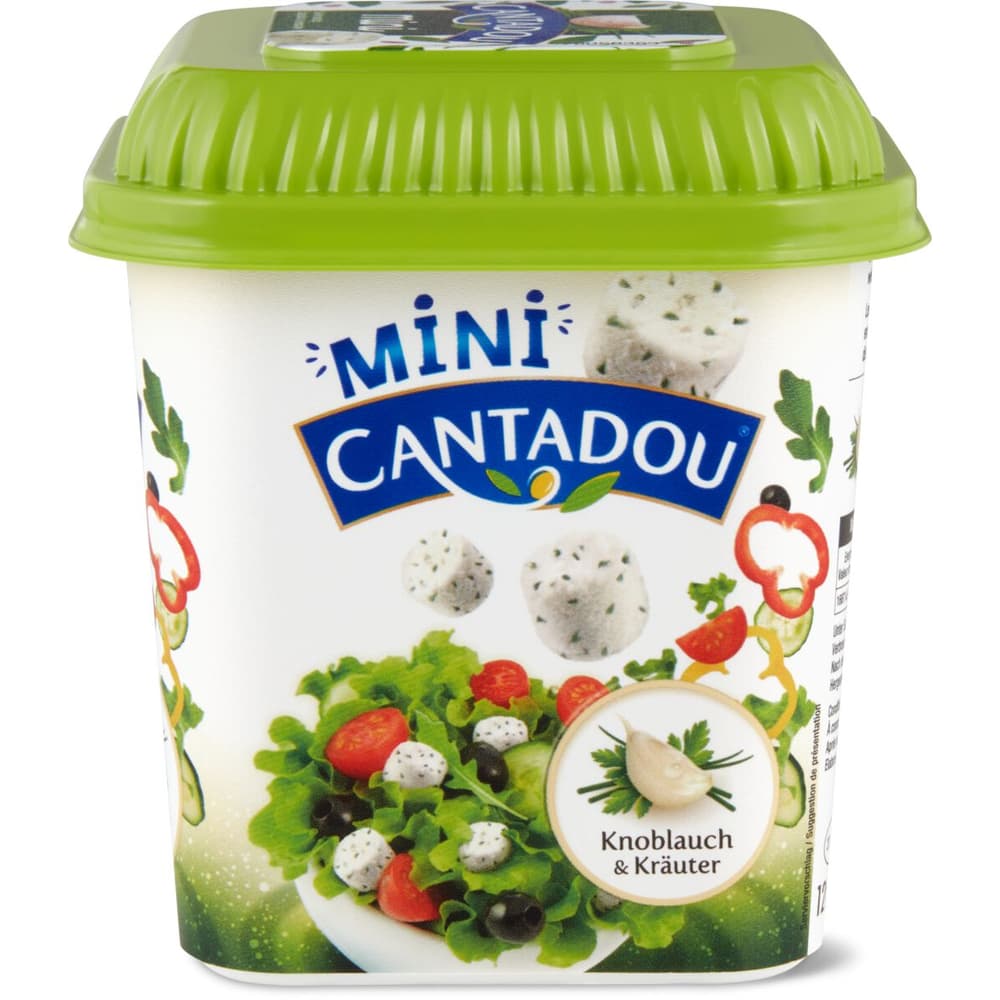 Cantadou Mini · Bouchées Fromagères Pour Salade Et Apéritif · Ail And Fines Herbes • Migros 