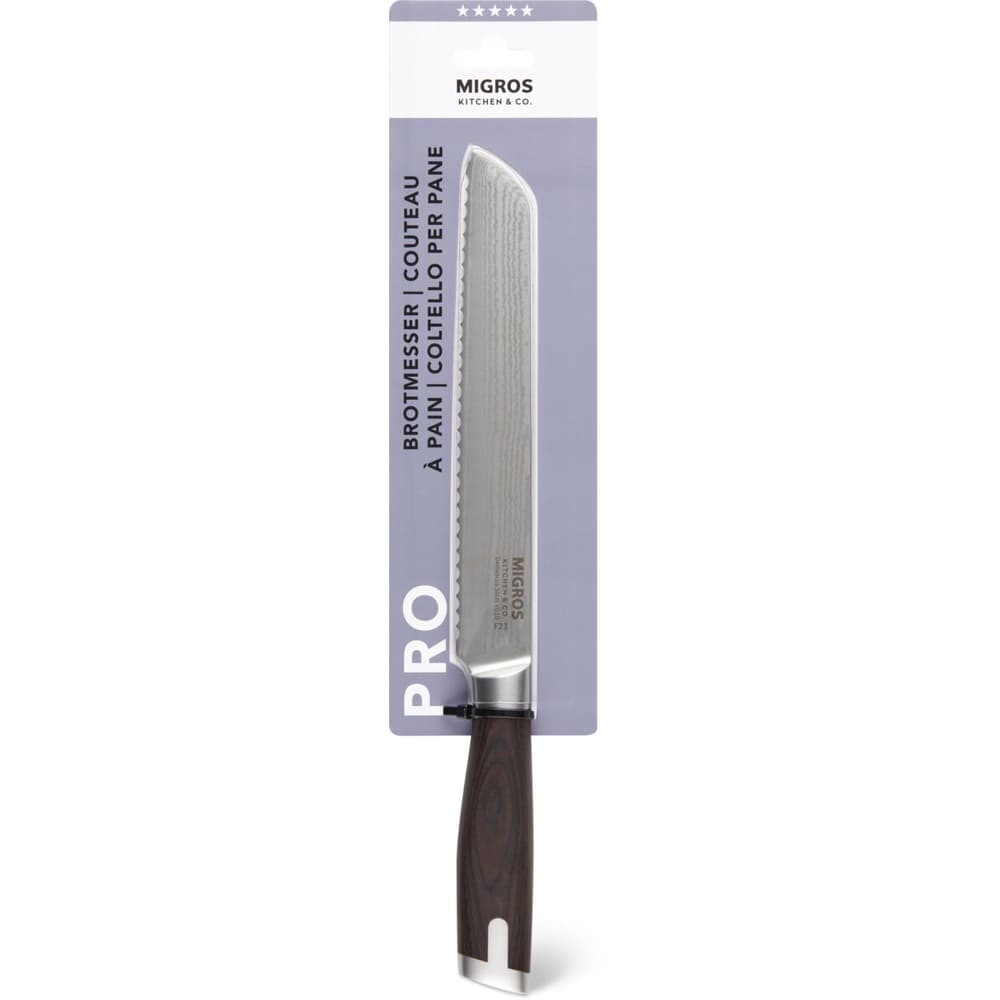 Buy DAMASCUS 20CM BREAD KNIFE • Migros