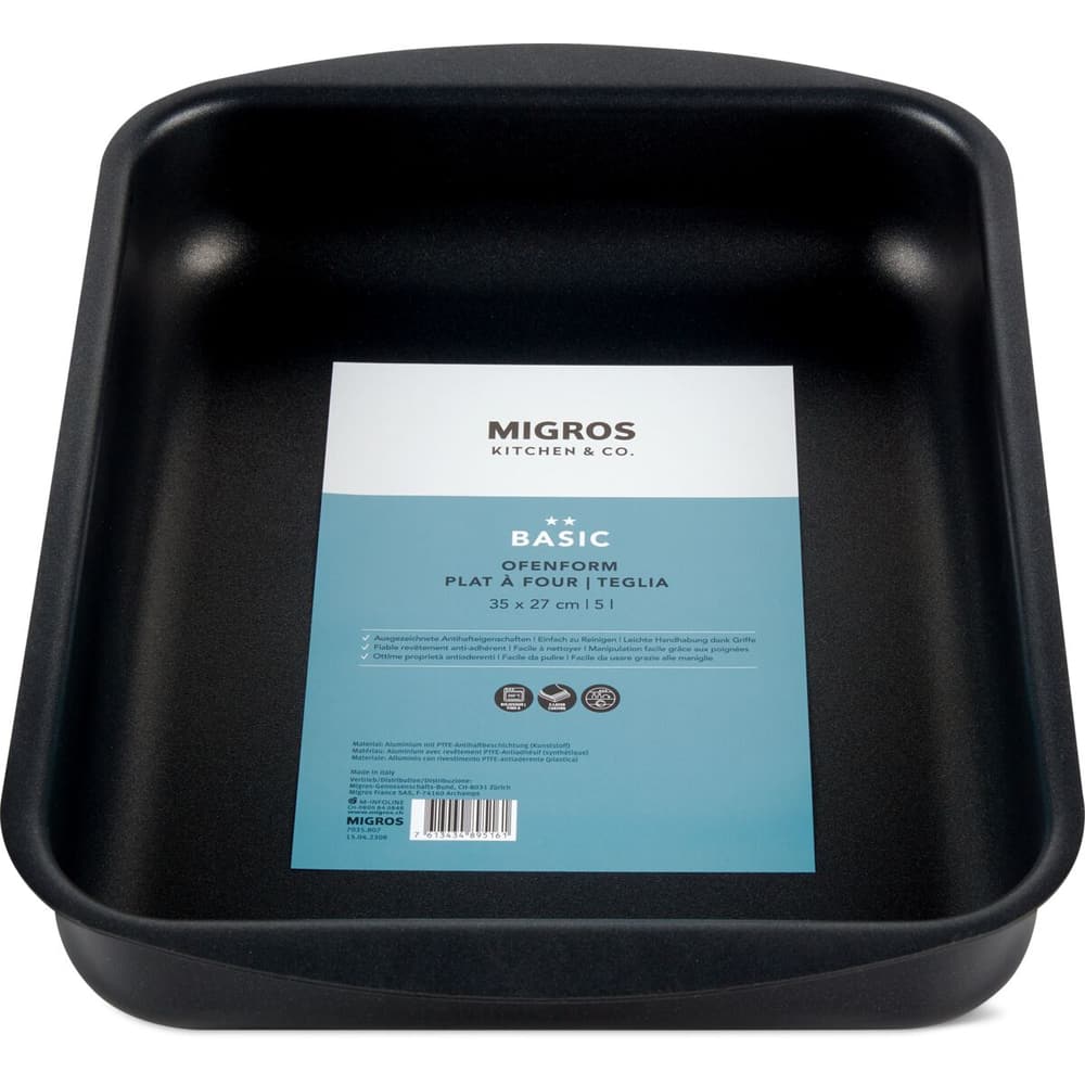 Basic ofenform 35 x 27 cm migros