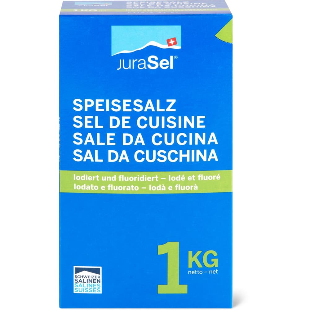 JuraSel · Kochsalz · Fluor und Jodhaltig • Migros