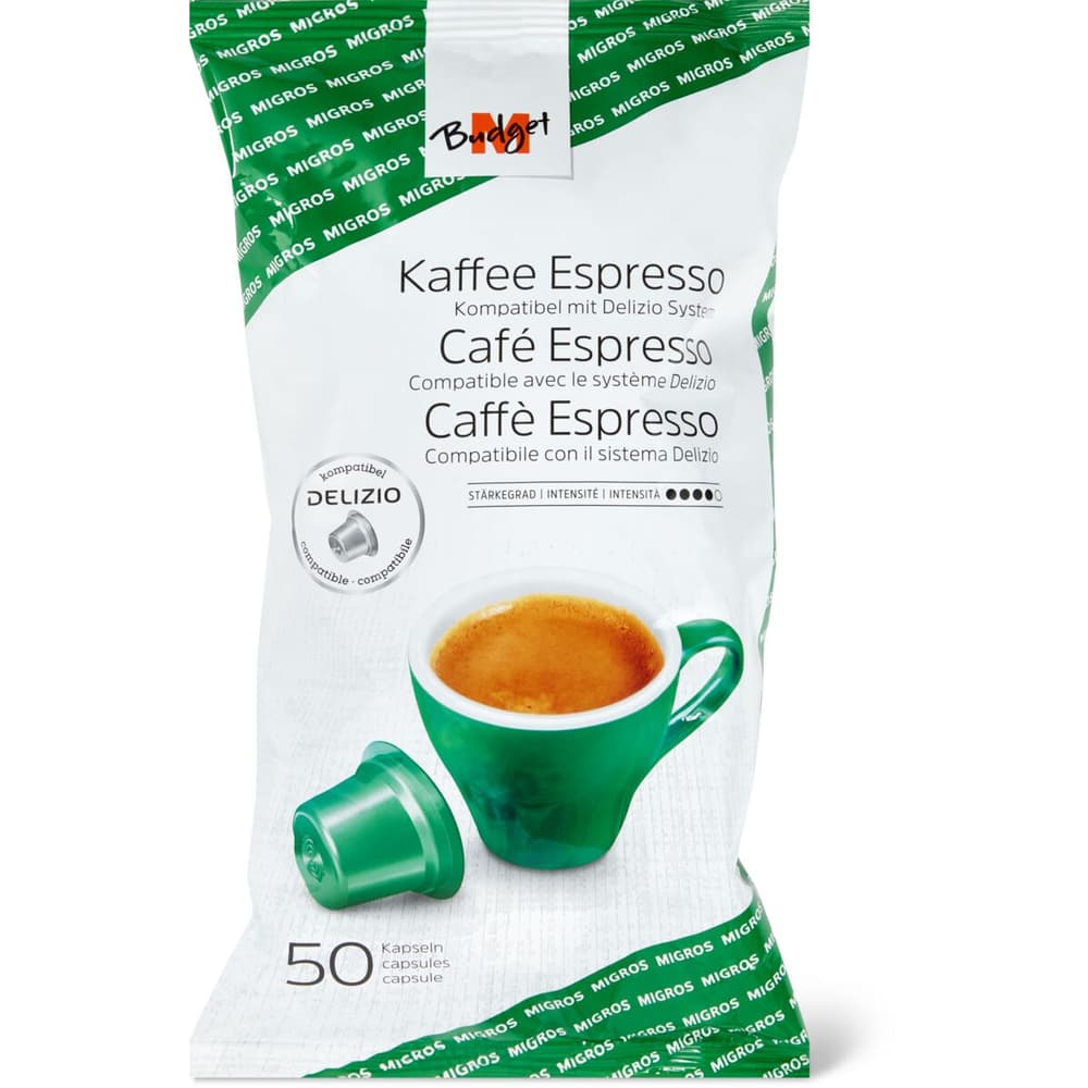 Achat M-Budget · Capsules de café · Espresso, compatible système
