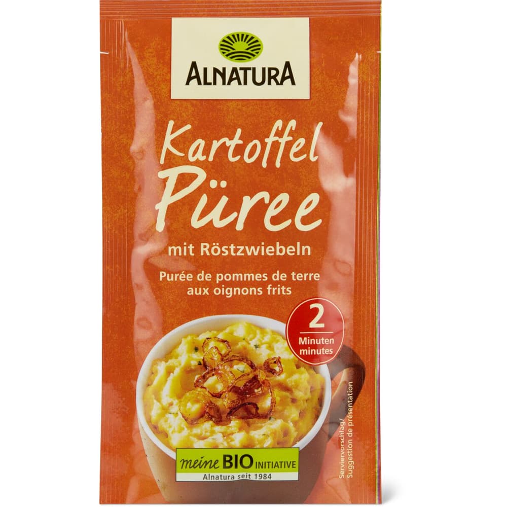 Alnatura · Kartoffel Püree · mit Röstzwiebeln • Migros Online Alnatura · Kartoffel Püree · mit Röstzwiebeln • Migros Online